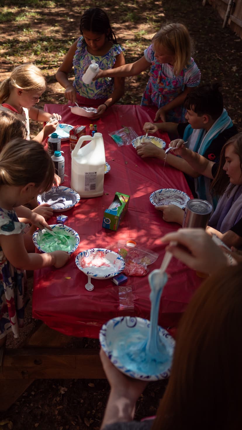 Kids enjoying STEM activities and learning together